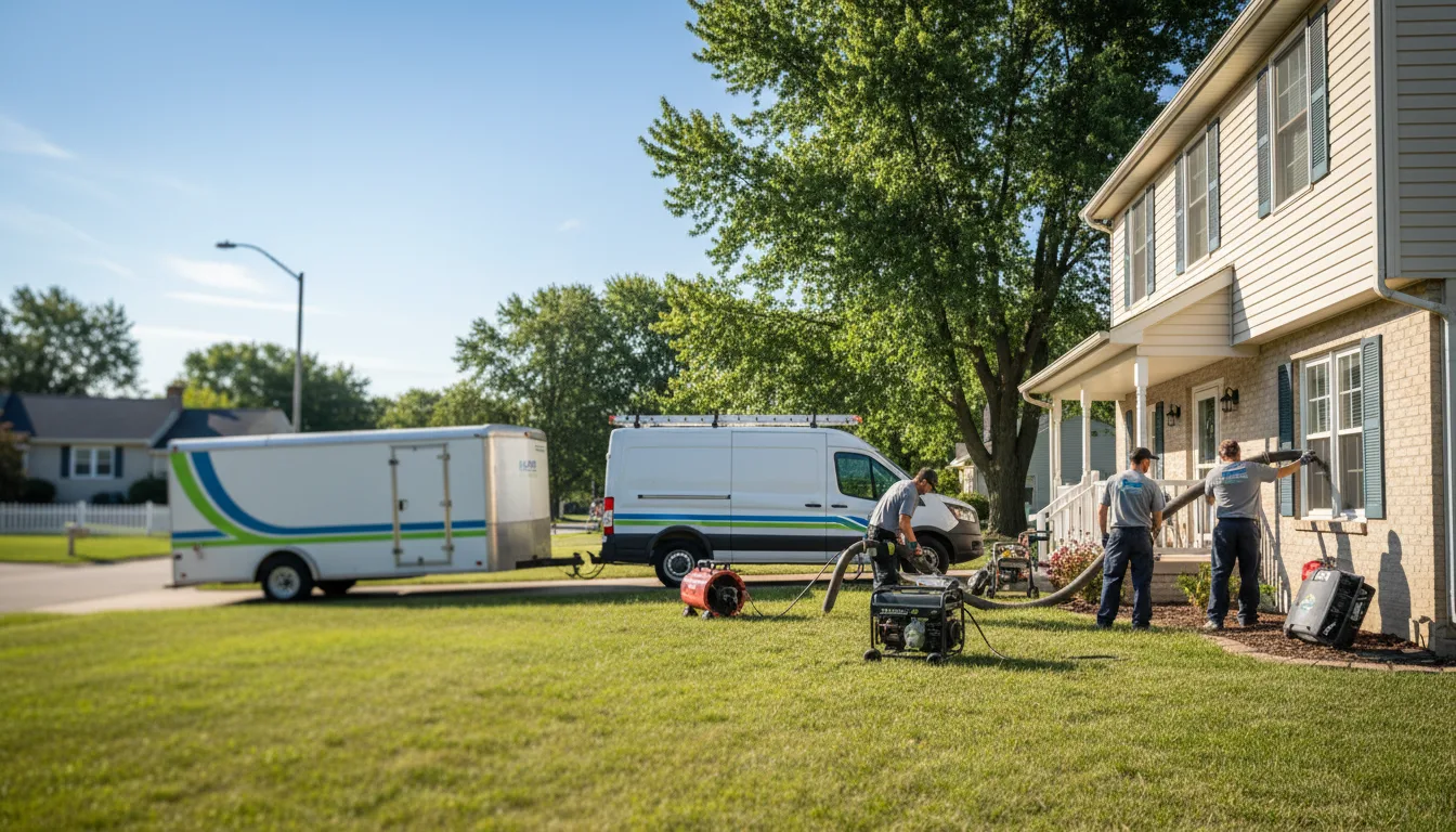 Flooded Basement Restoration And Cleanup With Repair in Lawrence, KS near me